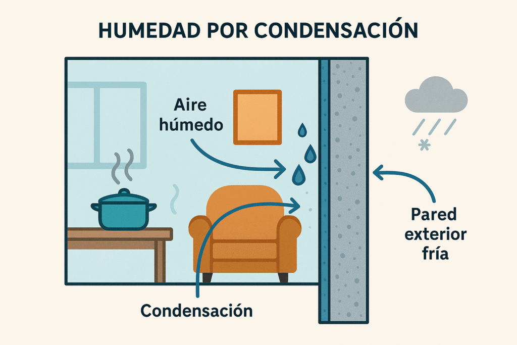 humedad por condensación