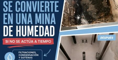 humedad en huecos de ascensor